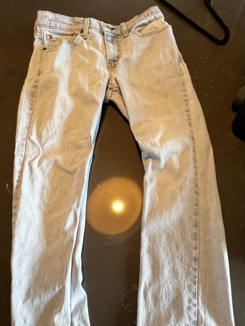 Levis light washed vintage-inspired straight leg womens 28x30